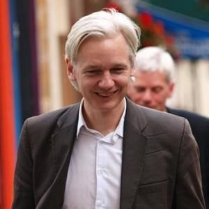 Founder and editor of the WikiLeaks website, Julian Assange, is pictured in London on July 27. (Max Nash, AP)