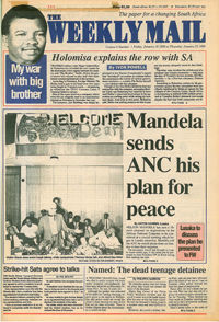 Mandela sends ANC his plan for peace