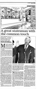Nelson Mandela ... Inspires his people
