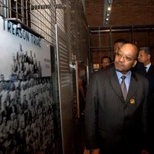 South African Deputy President Jacob Zuma tours the Apartheid Museum ni July 2003. (Sapa)