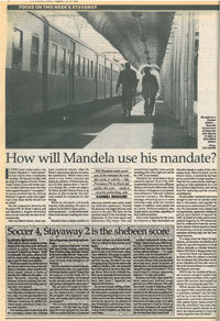 How will Mandela use his mandate?